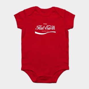 Enjoy Flat Earth The Real Thing Logo Baby Bodysuit